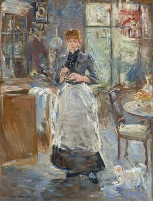 In the Dining Room by Berthe Morisot Oil Painting