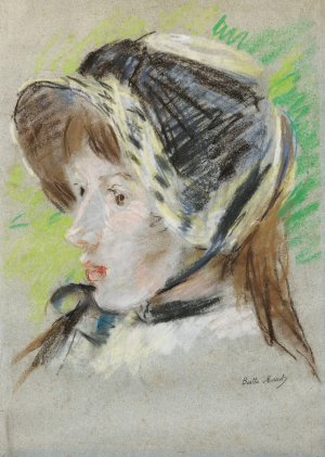 Jeanne Pontillon a La Capeline by Berthe Morisot Oil Painting