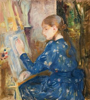 Jeune Fille ecrivant by Berthe Morisot Oil Painting