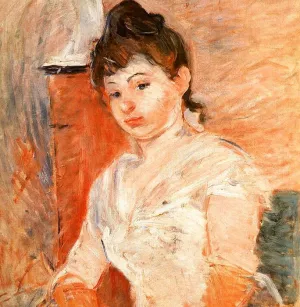 Jeune Fille en Blanc by Berthe Morisot Oil Painting
