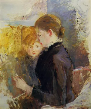 Miss Reynolds painting by Berthe Morisot