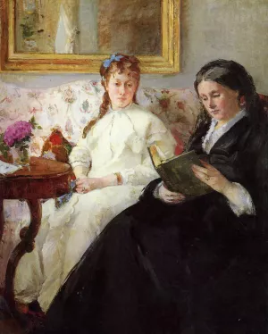 Mother and Sister of the Artist Oil painting by Berthe Morisot