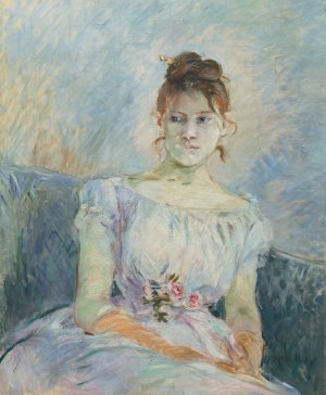 Paule Gobillard En Robe De Bal by Berthe Morisot Oil Painting
