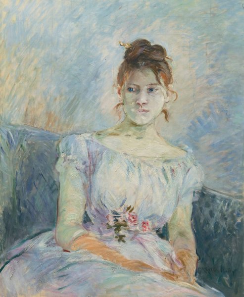 Paule Gobillard En Robe De Bal  by Berthe Morisot - Hand-Painted Oil Painting Reproduction