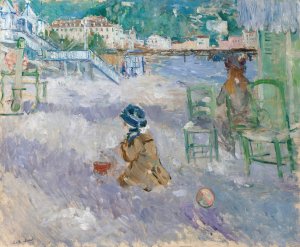 Plage De Nice by Berthe Morisot Oil Painting