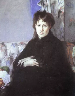 Portrait of Edma Pontillon Oil painting by Berthe Morisot