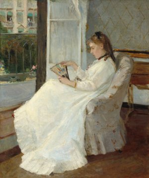 The Artist's Sister at a Window by Berthe Morisot Oil Painting