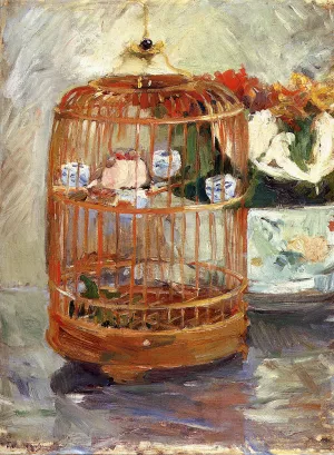 The Cage painting by Berthe Morisot