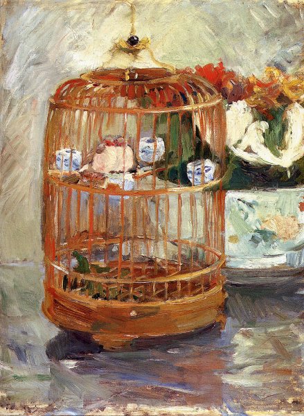 Main Product Photo of The Cage Painting by Berthe Morisot