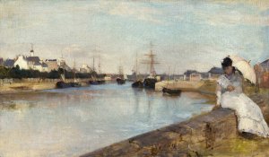The Harbor at Lorient by Berthe Morisot Oil Painting