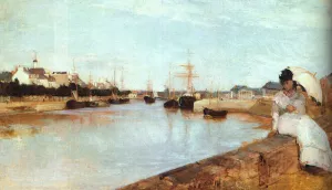 The Harbor at L'Orient painting by Berthe Morisot