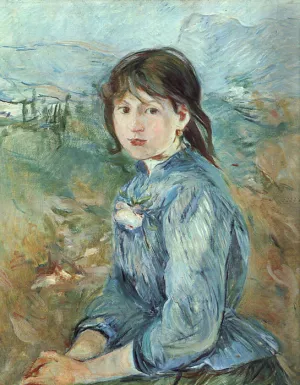 The Little Girl from Nice by Berthe Morisot - Oil Painting Reproduction