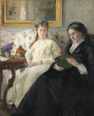 The Mother and Sister of the Artist by Berthe Morisot Oil Painting