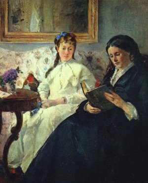 The Mother and Sister of the Artist by Berthe Morisot Oil Painting
