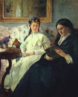 The Mother and Sister of the Artist Oil painting by Berthe Morisot
