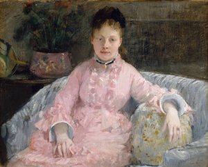 The Pink Dress by Berthe Morisot Oil Painting