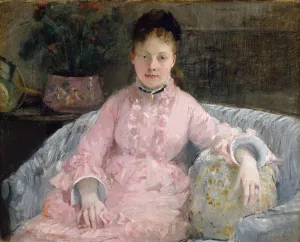 The Pink Dress by Berthe Morisot Oil Painting