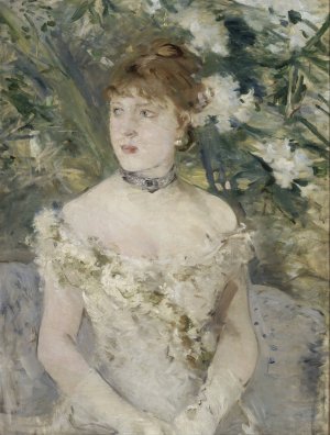Young Girl in a Ball Gown by Berthe Morisot Oil Painting
