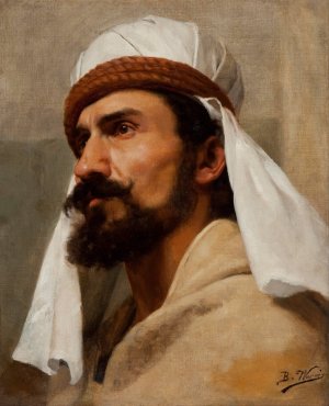 Bedouin by Berthe Worms Oil Painting