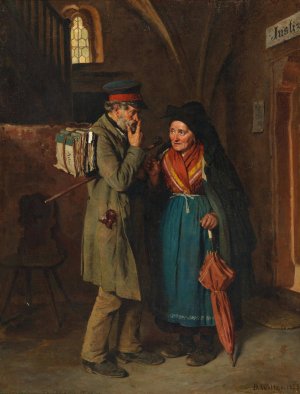 Guter Rat ist teuer by Berthold Woltze Oil Painting