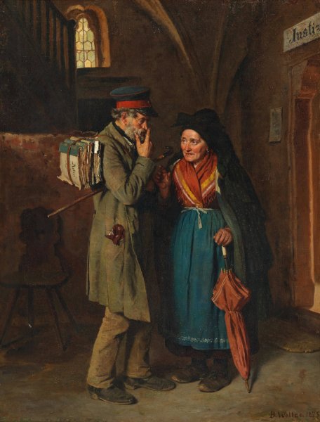 Main Product Photo of Guter Rat ist teuer Painting by Berthold Woltze