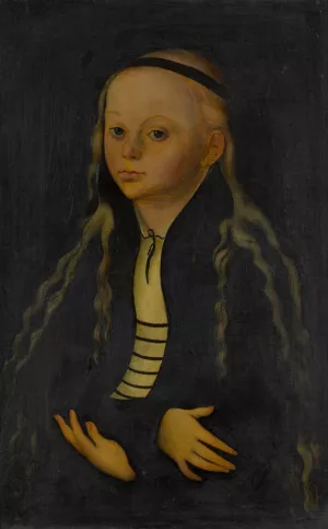 Portrait of Woman by Bertil Damm Oil Painting