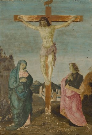 The Crucifixion by Biagio D'Antonio Oil Painting