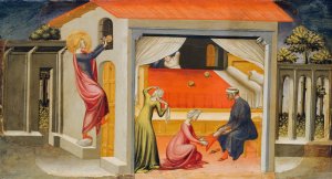 Saint Nicholas Providing Dowries by Bicci Di Lorenzo Oil Painting