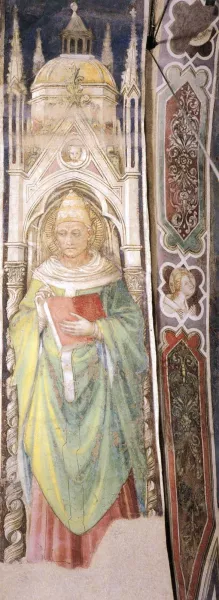 St Gregory the Great Oil painting by Bicci Di Lorenzo