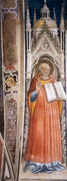 St Jerome painting by Bicci Di Lorenzo