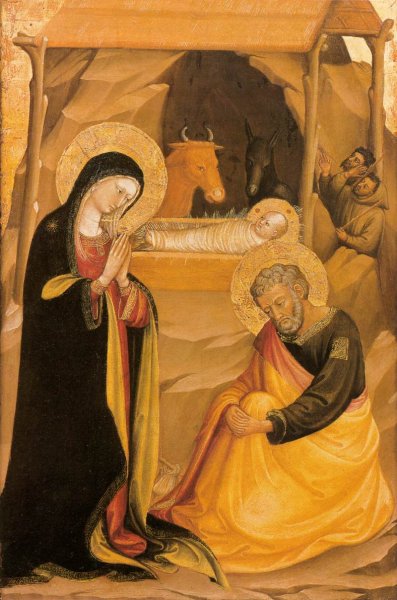 The Nativity by Bicci Di Lorenzo - Hand-Painted Oil Painting Reproduction
