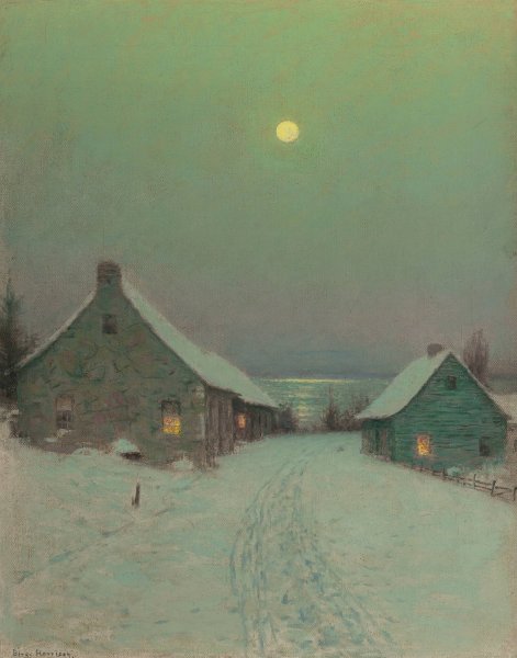 Christmas Eve by Birge Harrison - Hand-Painted Oil Painting Reproduction