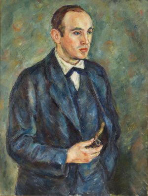 Portrait of Carl Ryd by Birger Simonsson Oil Painting