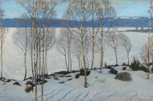 The Approach of Spring Oil painting by Bjorn Ahlgrenson