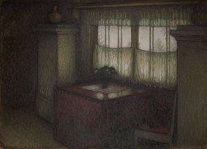It's Snowing Outside by Bjorn Ahlgrensson Oil Painting
