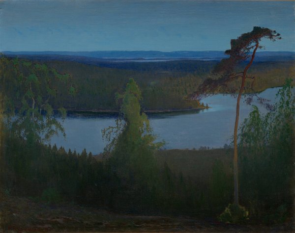 Landscape  by Bjorn Ahlgrensson - Hand-Painted Oil Painting Reproduction