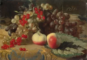 Fruit still life by Blaise-Alexandre Desgoffe Oil Painting