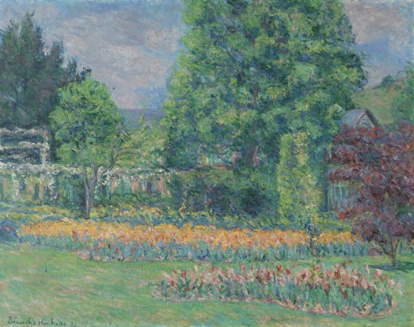 Le Jardin a Giverny  by Blanche Hoschede-Monet - Hand-Painted Oil Painting Reproduction