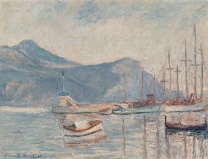 Les bateaux au port Oil painting by Blanche Hoschede-Monet