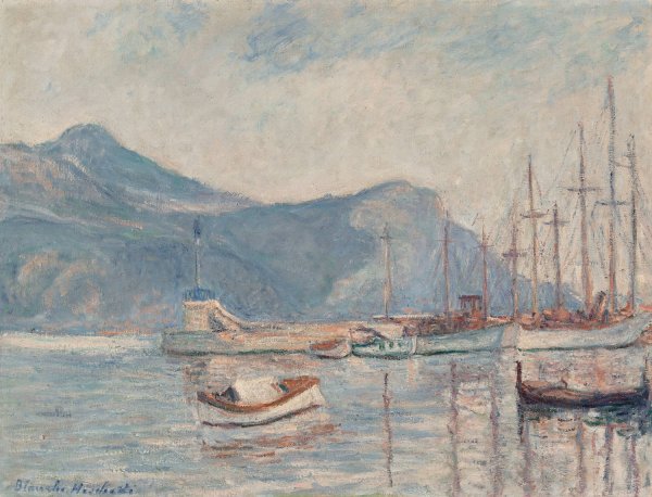 Les bateaux au port by Blanche Hoschede-Monet - Hand-Painted Oil Painting Reproduction