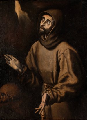 The Ecstasy of St Francis of Assisi by Blas Munoz Oil Painting