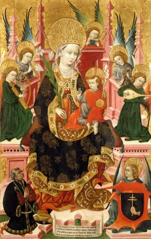 Virgen de Mosen Esperandeu de Santa Fe by Blasco De Granen Oil Painting
