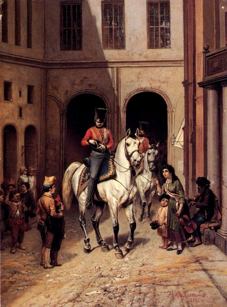 Charitable Offerings by Bogdan Pavlovich Villevalde - Hand-Painted Oil Painting Reproduction