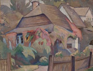 In autumn by Bohdan Kelles-Krauze Oil Painting
