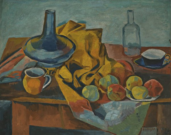 Still Life With Fruit  by Bohumil Kubista - Hand-Painted Oil Painting Reproduction