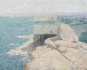 Chinese Fishing Village, Monterey Bay, California by Bolton Coit Brown Oil Painting