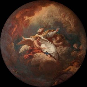 Gloire de saint Ambroise. by Bon Boullogne Oil Painting