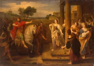 Jephtha's Daughter by Bon Boullogne Oil Painting