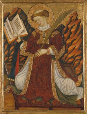 Saint Lawrence by Bonanat Zaortiga Oil Painting