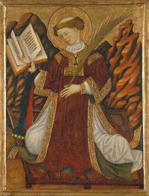 Saint Lawrence by Bonanat Zaortiga Oil Painting